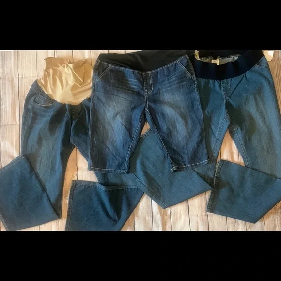 👶👶👶3 for 12$👶👶👶Maternity Jean Bundle - Picture 1 of 10